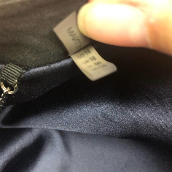 Elie Tahari black Metallic tuxedo blazer size 14 - Picture 6 of 7